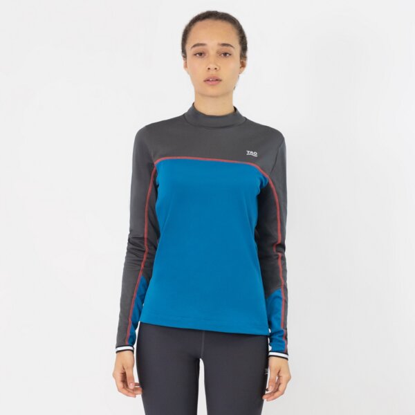 TAO Sportswear Atmungsaktives Damen Langarm Laufshirt GAIA mit Stehkragen von TAO Sportswear