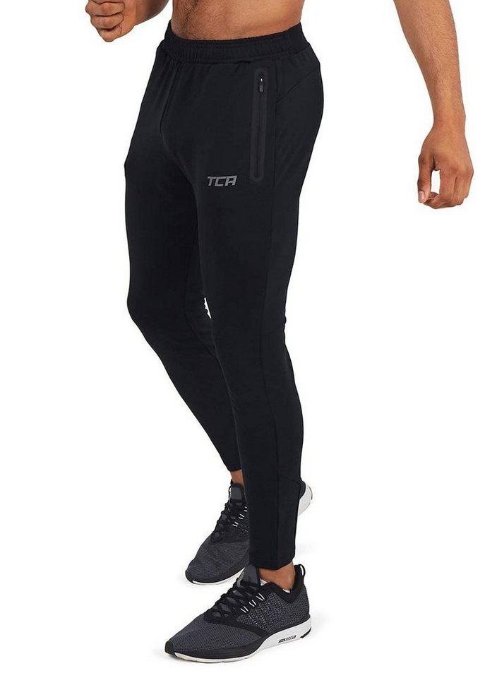 TCA Laufhose TCA Herren Jogginghosen mit Reißverschlusstaschen - Anthrazit (1-tlg) von TCA