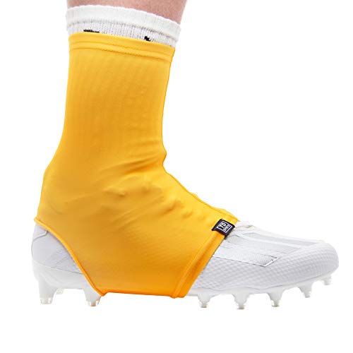 TD Spats Fußball-Stollenabdeckungen – Premium-Wraps für Stollen, für Fußball, Fußball, Feldhockey oder Rasen, Los Angeles Gold, Medium von TD Spats