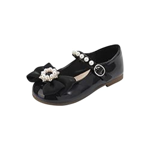 Ballettschuhe Mädchen Leder Elegant Prinzessin-Schuhe Abendschuhe Einzelne Schuhe rutschfeste Tanzschuhe Kinderschuhe Flache Sandalen Mädchen Kleidschuhe Mädchenschuhe Mode Babyschuhe von TDEOK