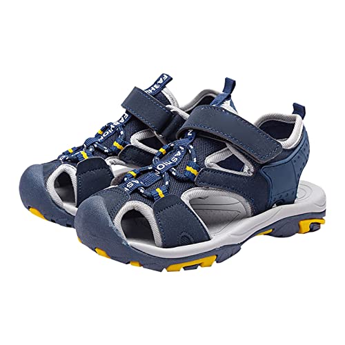 TDEOK 2023 sommer kinder Mode Casual Sport Sandalen Strand Schuhe Baby Sommer Sandalen Junge (Blue, 29 Little Child) von TDEOK