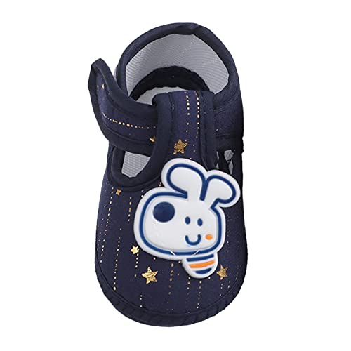 TDEOK Babyschuhe Mode weiche Sohle Kleinkind Kleid niedlichen Druck Prinzessin Schuhe Kleinkind Schuhe Kinder Sneaker 26 (Navy, 19 Infant) von TDEOK