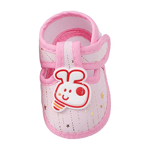 TDEOK Babyschuhe Mode weiche Sohle Kleinkind Kleid niedlichen Druck Prinzessin Schuhe Kleinkind Schuhe Kinder Sneaker 26 (Pink, 18.5 Infant) von TDEOK