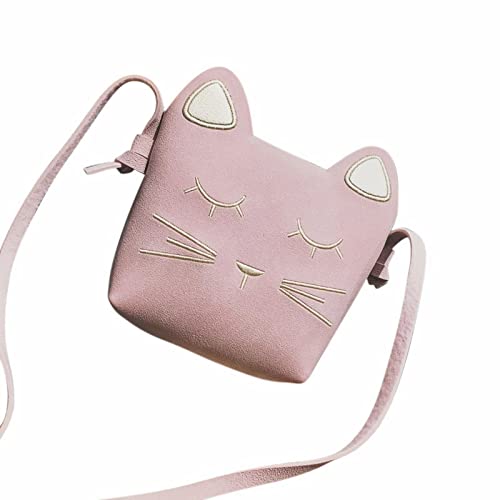 TDEOK Kleine Kosmetiktasche Kindertasche Süße Prinzessin Umhängetasche Mädchen Minitasche Katze Baby Umhängetasche Handytasche Umhängetaschen Herren Klein Camouflage (Pink, One Size) von TDEOK