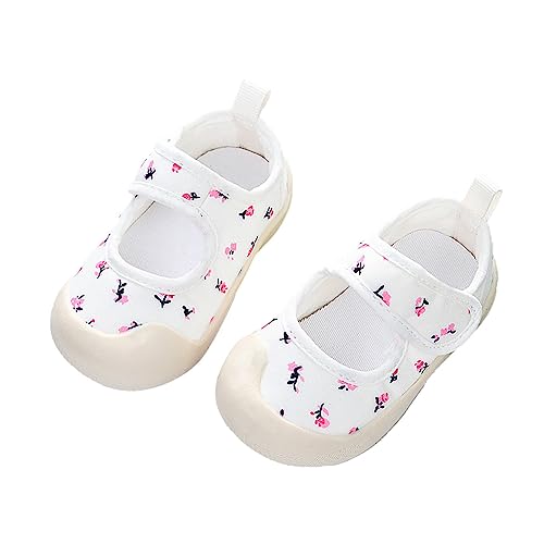 TDEOK Kleinkind Mädchen Baby Neugeborenen Sommer Turnschuhe Nette Atmungsaktive Net Design Walking Sandalen Schuhe Mit Flachem Boden Badeschuhe (B, 19 Infant) von TDEOK