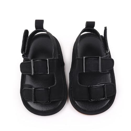 TDEOK Mode Frühling Sommer Zehe einfarbig Schleife Kinder Freizeitschuhe Bio Sandalen Kinder (Black, 22 Infant) von TDEOK