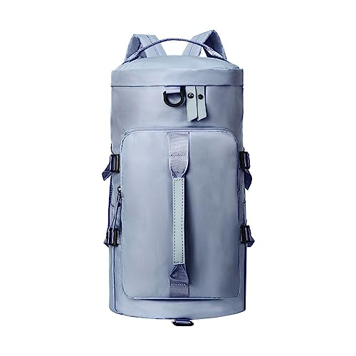 TDEOK Sporttasche für Damen und Herren, Sport-Reisetasche mit Schuhfach und Nassfach, Übernachtungstaschen für Yoga, Reisen, Schwimmen, Camping, leicht Stoff Taschen Damen (Blue, One Size) von TDEOK