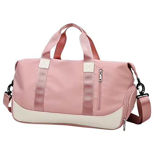 TDEOK Taschen für Frauen Handgepäck Reisetasche Sporttasche Sporttasche Reisetasche für Frauen Taschen Damen Groß Shopper (Pink, One Size) von TDEOK