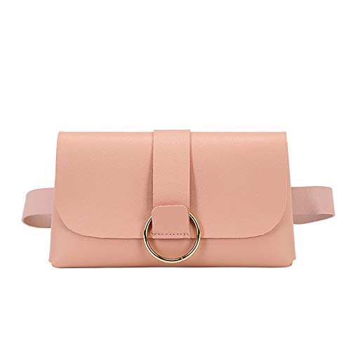 TDEOK Umhängetaschen Damen Stoff Vintage All-Gürteltasche, Um Männer Umhängetaschen Klein (Pink, One Size) von TDEOK