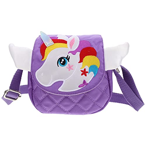 TENDYCOCO Einhorn Umhängetasche Cartoon Einhorn Umhängetasche Süße Umhängetasche Kleinkind Umhängetasche Handtasche Rucksack Geldbörse von TENDYCOCO