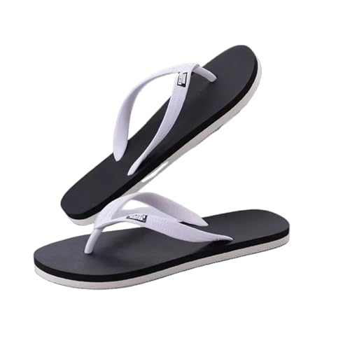 TEidea Badelatschen Herren Non-Slip-Outdoor-Sportsandalen Von Männern: Die Erste Wahl Für Die Freizeit Des Strandes-Schwarz-Weiss-38 von TEidea