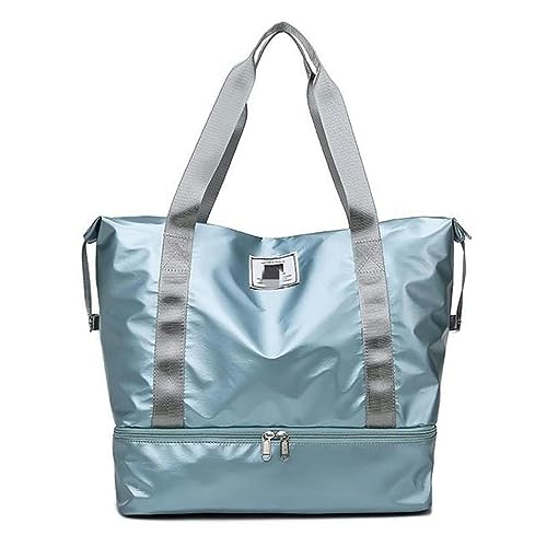 TEideaRucksack Mode Multifunktionales Baumwoll -Reisetasche - Verstellbarer Raum, Damen Hand -Duffle -Tasche, Fitnessstecher Im Fitnessstudio-Stil 2 Blau von TEidea