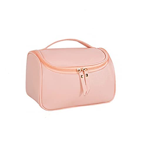 Kosmetik-Aufbewahrungsbox, multifunktional, für Reisen, Outdoor, Damen, Kosmetiktasche, Kulturbeutel, Leder-Aufbewahrung, Kosmetiktasche, tragbare Kulturtasche, dekorativer Make-up von TEmkin