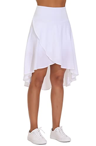 THE GYM PEOPLE Hosenrock Damen Ruffle Wickelrock Asymmetrische Skort Hohe Taille Tennisröcke Sommer Midi Rock mit Hose Taschen THE GYM PEOPLE Hosenrock Damen Ruffle Wickelrock Asymmetrische Skort Hohe Taille Tennisröcke Sommer Midi Rock mit Hose Taschen von THE GYM PEOPLE
