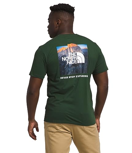 THE NORTH FACE Geo NSE Herren-T-Shirt, kurzärmelig, Kiefernnadel/Foto Real/Grafik, Mittel von THE NORTH FACE