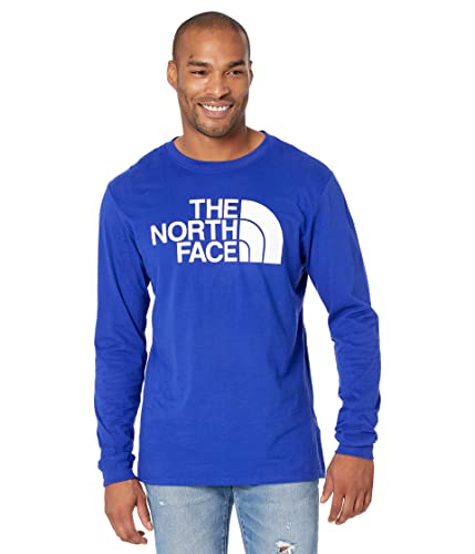 The North Face Herren Half Dome Langarm-T-Shirt, Lapisblau/TNF Weiß, Größe S von THE NORTH FACE