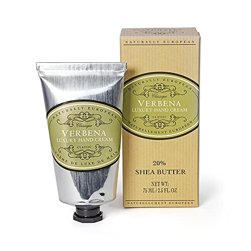 Naturally European Verbena Luxury Hand Cream Boxed 20% Shea Butter - 75ml| Combats Dry Skin For Those Hardworking Hands | Hand Cream, Hand Cream for Very Dry Hands, Shea Butter von THE SOMERSET TOILETRY COMPANY LIMITED