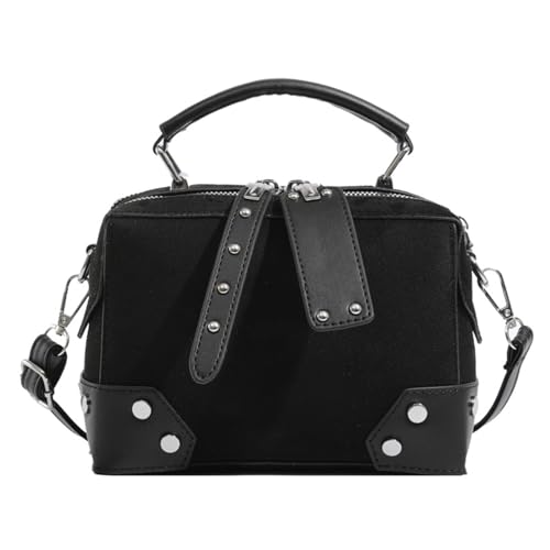 Handtasche Damen 2024 Retro Kleine Quadratische Tasche Modische Pendler Umhängetasche Umhängetasche (Color : C1, Size : 19 * 9 * 13cm) von THEPOS