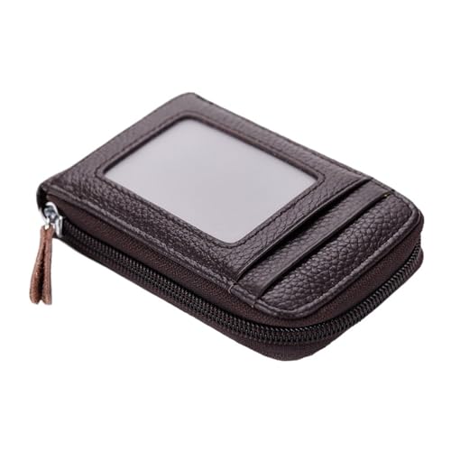 THEPOS Leder-Kreditkartenetui for Herren und Damen, Geldbörse, Bank-Leder-Geldbörsen, Clip-Designer-Kartenhalter(Color:C1) von THEPOS