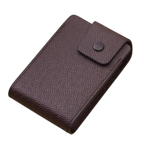 THEPOS Männer Kreditkartenetui Leder Geldbörse for Karten Brieftasche for Kredit ID Bankkartenhalter Frauen Karteninhaber Und Münzen (Color : Coffee) von THEPOS