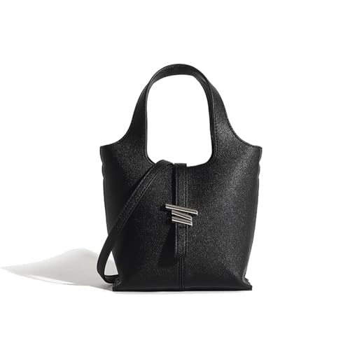 THEPOS Minimalistische Wassertasche for Frauen 2024 vielseitige tragbare Umhängetasche mit einer Schultertasche (Color : Black, Size : 17 * 6 * 17cm) von THEPOS