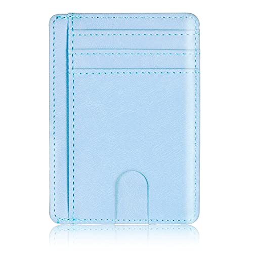 THEPOS Schlanke, blockierende Leder-Geldbörse, Kreditkartenetui, Ausweishalter, Geldbeutel for Herren und Damen, 11,5 x 8 x 0,5 cm (Color : C14) von THEPOS