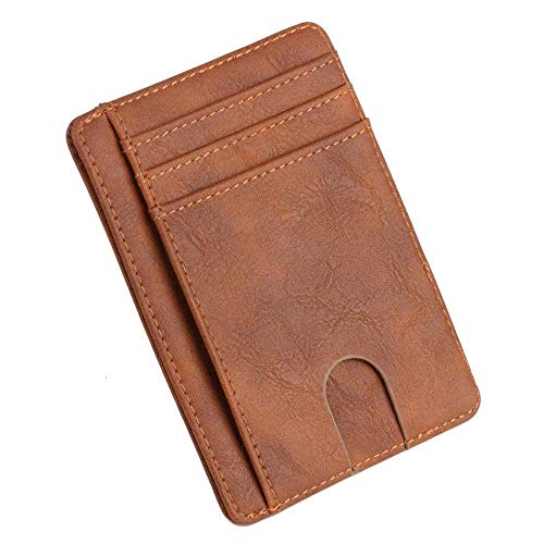 THEPOS Schlanke, blockierende Leder-Geldbörse, Kreditkartenetui, Ausweishalter, Geldbeutel for Herren und Damen, 11,5 x 8 x 0,5 cm (Color : C9) von THEPOS