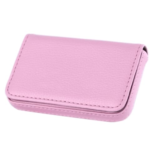 THEPOS Visitenkartenhalter aus PU-Leder, Namenskartenhalter, Kartenbuch, großes Fassungsvermögen, Kartenpaket, Kartenhalter, Kartenorganisatoren(Color:PINK) von THEPOS