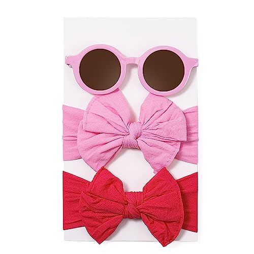THINCAN Babymädchen Sonnenbrille & Bowknot Stirnband Set Elastisches Haar Bogen Schöne Haare Dekore Brillenfoto Aufnahme Requisiten Für Mädchen THINCAN Babymädchen Sonnenbrille & Bowknot Stirnband Set Elastisches Haar Bogen Schöne Haare Dekore Brillenfoto Aufnahme Requisiten Für Mädchen von THINCAN