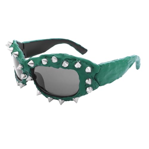 THINCAN Neuheit Sportliche Sonnenbrille Für Shows Bühne Und Tägliche Tragen Einzigartige Stachelzubehör Moderne Outfit Foto Requisiten THINCAN Neuheit Sportliche Sonnenbrille Für Shows Bühne Und Tägliche Tragen Einzigartige Stachelzubehör Moderne Outfit Foto Requisiten von THINCAN