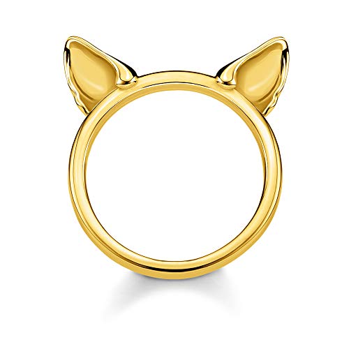 Thomas Sabo Damen-Ring Katzenohren gold 925 Sterlingsilber gelbgold vergoldet TR2260-413-39-52 von THOMAS SABO