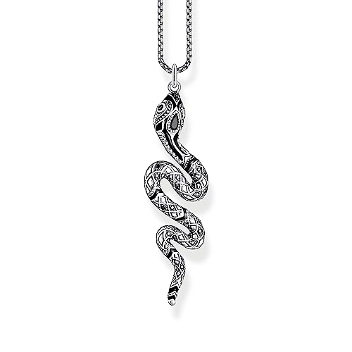 Thomas Sabo Halskette mit Schlangen Anhänger, 925er Sterlingsilber, 50cm, KE2000-691-11-L50V Thomas Sabo Halskette mit Schlangen Anhänger, 925er Sterlingsilber, 50cm, KE2000-691-11-L50V von THOMAS SABO