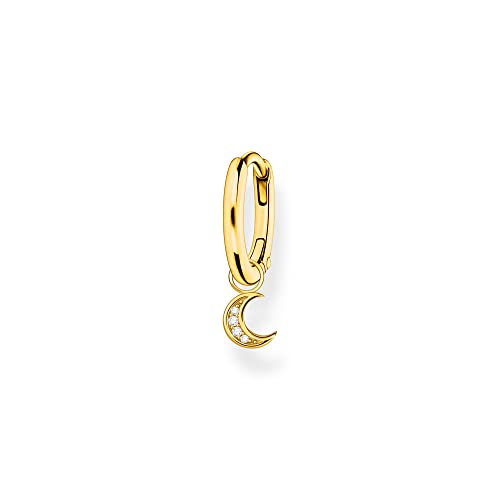 Thomas Sabo Damen Einzel Creole Gold Mond Zirkonia925 Sterlingsilber CR708-414-14 von THOMAS SABO