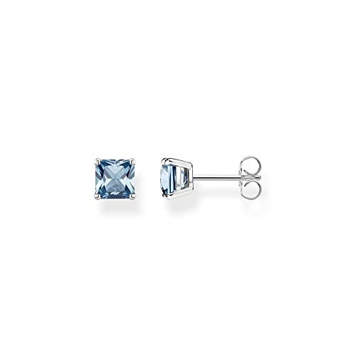 Thomas Sabo Ohrstecker mit Aqua-Stein aus 925er Sterling-Silber, Höhe: 6mm, H2174-009-1 von THOMAS SABO