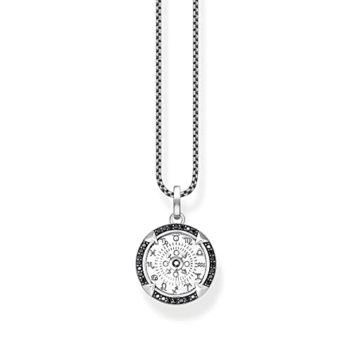 Thomas Sabo Herren Kette Elements of Nature silber, aus geschwärztem 925er Sterlingsilber mit schwarzen Zirkonia-Steinen, Länge 50cm, KE2153-643-11-L50V Thomas Sabo Herren Kette Elements of Nature silber, aus geschwärztem 925er Sterlingsilber mit schwarzen Zirkonia-Steinen, Länge 50cm, KE2153-643-11-L50V von THOMAS SABO