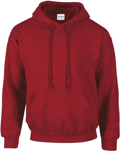 TICTEX Hoodie Herren by Gildan | Kapuzenpullover S - 5XL in vielen Farben | Heavy Blend Komfortable Passform Langlebig und Stilvoll | Ideal für den Alltag und Sport | Antique Cherry Red, 4XL von TICTEX