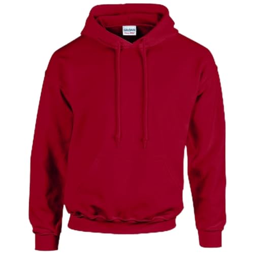 TICTEX Hoodie Herren by Gildan | Kapuzenpullover S - 5XL in vielen Farben | Heavy Blend Komfortable Passform Langlebig und Stilvoll | Ideal für den Alltag und Sport | Cardinal Red, 3XL von TICTEX