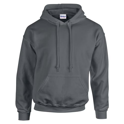 TICTEX Hoodie Herren by Gildan | Kapuzenpullover S - 5XL in vielen Farben | Heavy Blend Komfortable Passform Langlebig und Stilvoll | Ideal für den Alltag und Sport | Dark Heather, 4XL von TICTEX