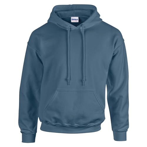 TICTEX Hoodie Herren by Gildan | Kapuzenpullover S - 5XL in vielen Farben | Heavy Blend Komfortable Passform Langlebig und Stilvoll | Ideal für den Alltag und Sport | Indigo Blue, 3XL von TICTEX