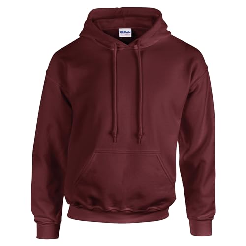 TICTEX Hoodie Herren by Gildan | Kapuzenpullover S - 5XL in vielen Farben | Heavy Blend Komfortable Passform Langlebig und Stilvoll | Ideal für den Alltag und Sport | Maroon, 5XL von TICTEX