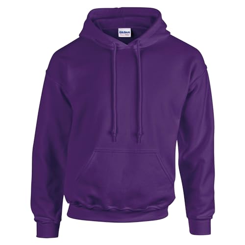 TICTEX Hoodie Herren by Gildan | Kapuzenpullover S - 5XL in vielen Farben | Heavy Blend Komfortable Passform Langlebig und Stilvoll | Ideal für den Alltag und Sport | Purple, 5XL von TICTEX