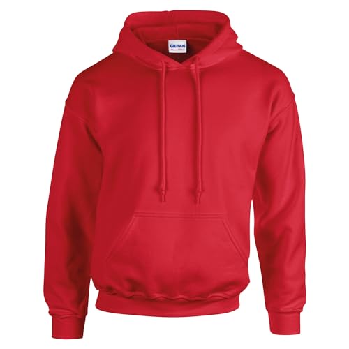 TICTEX Hoodie Herren by Gildan | Kapuzenpullover S - 5XL in vielen Farben | Heavy Blend Komfortable Passform Langlebig und Stilvoll | Ideal für den Alltag und Sport | Red, 3XL von TICTEX