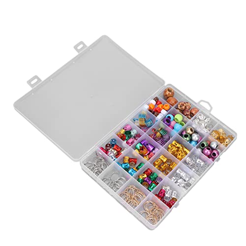 Haarschmuck für Zöpfe, Zubehör, Haaranhänger, Haarschmuck, Ringe, Clips, 278 Stück, Legierung und Holz-Haarspirale und Dreadlocks-Perlen mit Aufbewahrungsbox für Haardekoration Haarschmuck für Zöpfe, Zubehör, Haaranhänger, Haarschmuck, Ringe, Clips, 278 Stück, Legierung und Holz-Haarspirale und Dreadlocks-Perlen mit Aufbewahrungsbox für Haardekoration von TIKATARER