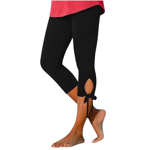 Damen Leggings 3/4 Capri Leggings Elastische Blickdicht Yogahose Sporthose Laufhose Stretch Weich Workout Tights Damen Caprihose Leggins 3/4 Lang Sommerhose Sportleggings für Yoga Freizeit (Black, M) Damen Leggings 3/4 Capri Leggings Elastische Blickdicht Yogahose Sporthose Laufhose Stretch Weich Workout Tights Damen Caprihose Leggins 3/4 Lang Sommerhose Sportleggings für Yoga Freizeit (Black, M) von TIMIYUYU
