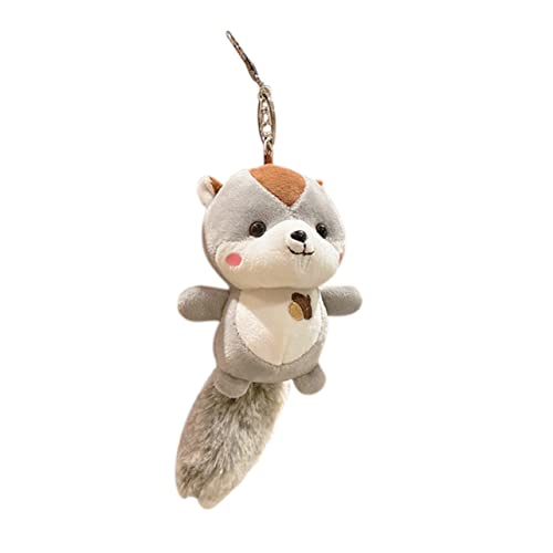 TINEASUR Schlüsselanhänger Mini-eichhörnchen-puppenspielzeug Eichhörnchen-taschenanhänger Ausgestopfte Tierverzierungen Plüschtier Plüsch Handtaschenanhänger Grey Pp-baumwollmaterial TINEASUR Schlüsselanhänger Mini-eichhörnchen-puppenspielzeug Eichhörnchen-taschenanhänger Ausgestopfte Tierverzierungen Plüschtier Plüsch Handtaschenanhänger Grey Pp-baumwollmaterial von TINEASUR