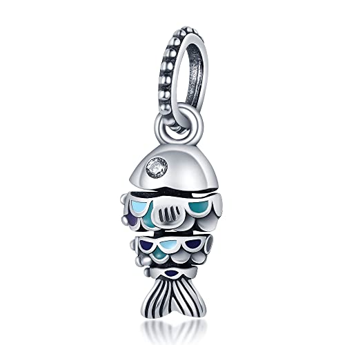 TINSLO Charm Anhänger Damen 925 Sterling Silber für Armband Charms Beads passend für Pandora Armband und Halskette, Kompatibel mit Europäischen Armbänder für Frauen Mädchen von TINSLO