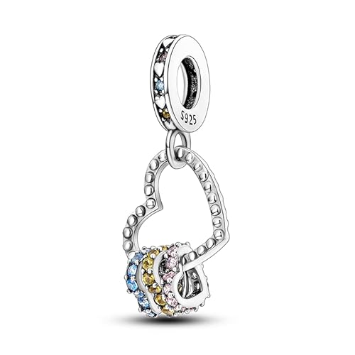 TINSLO Charm Anhänger Damen 925 Sterling Silber für Armband Charms Beads passend für Pandora Armband und Halskette, Kompatibel mit Europäischen Armbänder für Frauen Mädchen von TINSLO