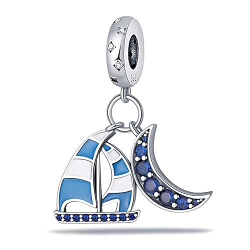 TINSLO Charm Anhänger Damen 925 Sterling Silber für Armband Charms Beads passend für Pandora Armband und Halskette, Kompatibel mit Europäischen Armbänder für Frauen Mädchen von TINSLO