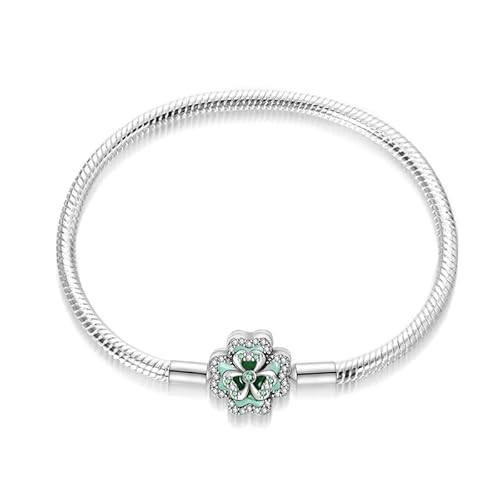 TINSLO Damen Armband 925 Sterling Silber, Armbänder mit Herz Verschluss Moments Schlangen Gliederarmband Armkette Valentinstag Muttertag Geburtstags Weihnachten Geschenk für Frauen Freundin Mama von TINSLO