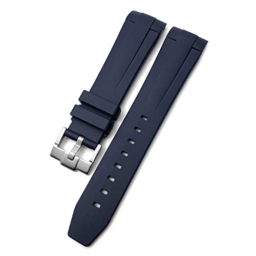 TINTAG Gummi-Silikon-Armband für Longines Conquest HydroConquest L3 wasserdichtes Uhrenarmband, Pin/Faltschließe, 19 mm, 20 mm, 21 mm, 20 mm, Achat von TINTAG